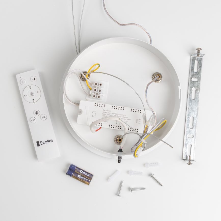 Brilagi - LED Dimmable chandelier on a string FALCON LED/40W/230V 3000-6500K d. 45 cm white + remote control