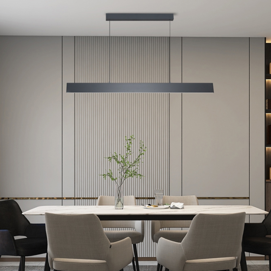 Brilagi - LED Dimmable chandelier on a string SLIMLINE LED/40W/230V 3000-6000K anthracite + remote control