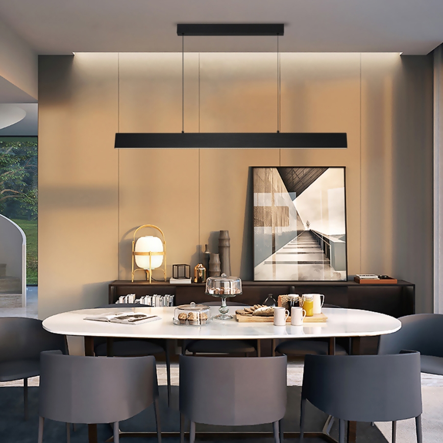 Brilagi - LED Dimmable chandelier on a string SLIMLINE LED/40W/230V 3000-6000K black + remote control