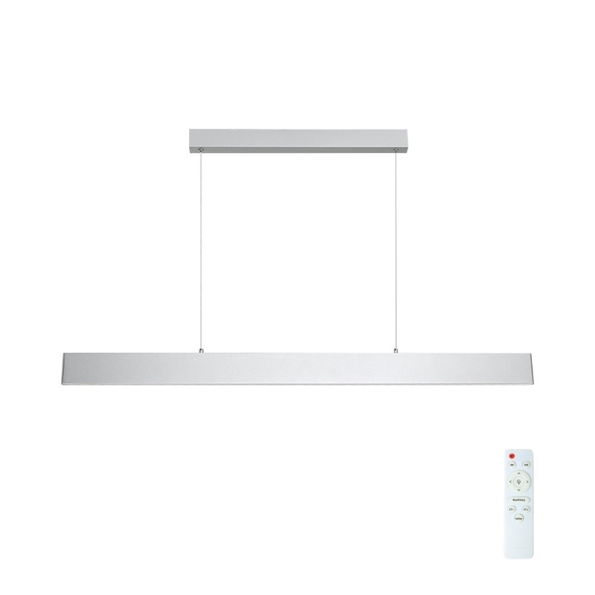 Brilagi - LED Dimmable chandelier on a string SLIMLINE LED/40W/230V 3000-6000K silver + remote control