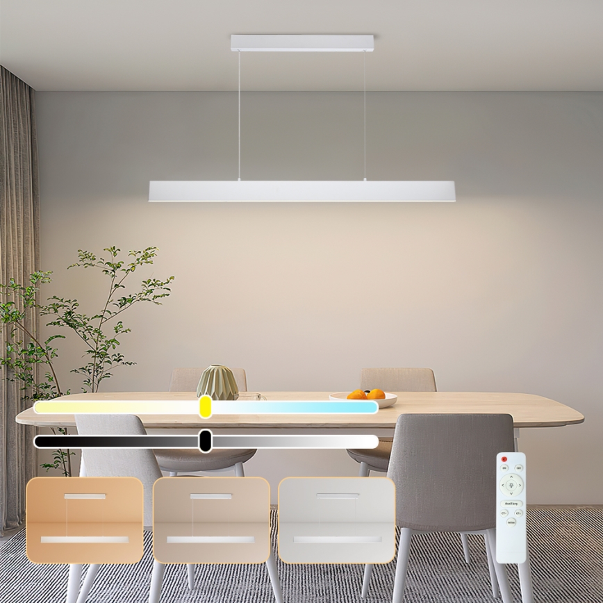 Brilagi - LED Dimmable chandelier on a string SLIMLINE LED/40W/230V 3000-6000K white + remote control