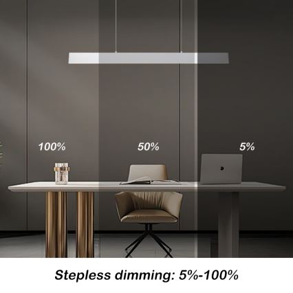 Brilagi - LED Dimmable chandelier on a string SLIMLINE LED/40W/230V 3000-6000K white + remote control