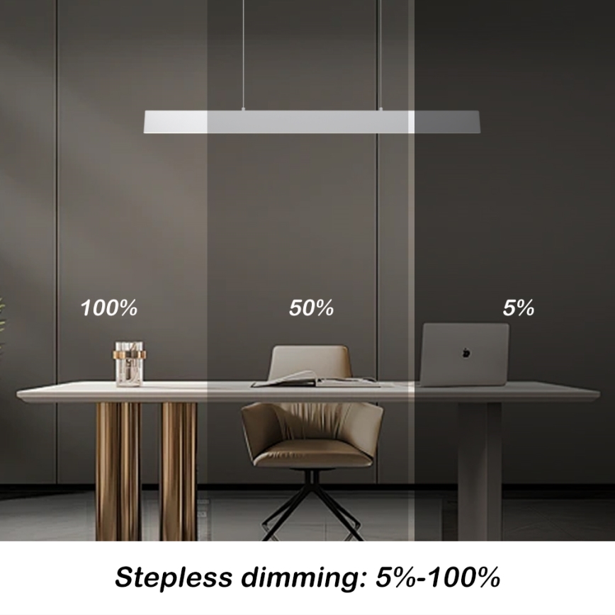 Brilagi - LED Dimmable chandelier on a string SLIMLINE LED/40W/230V 3000-6000K white + remote control