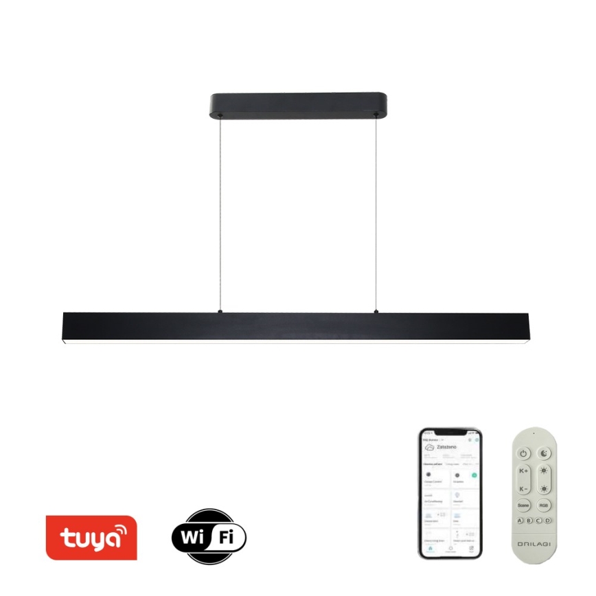 Brilagi - LED Dimmable chandelier on a string SLEEKLINE SMART LED/40W/230V 3000-6000K Wi-Fi Tuya black + remote control