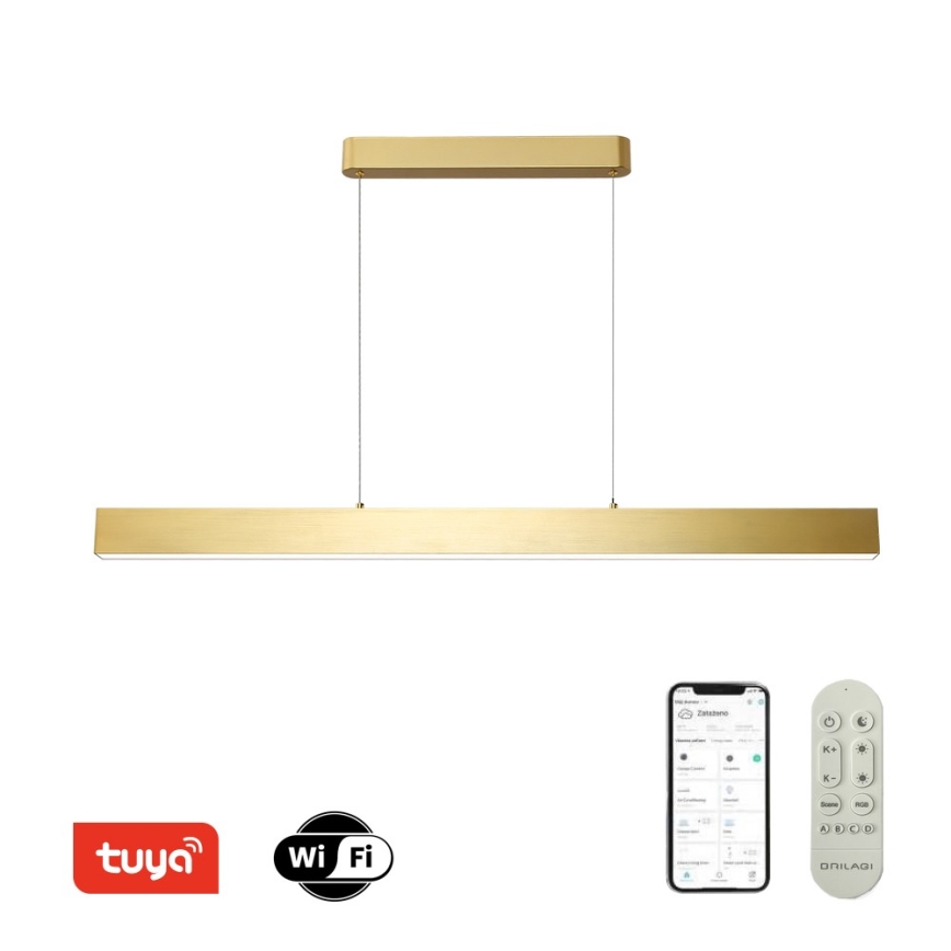 Brilagi - LED Dimmable chandelier on a string SLEEKLINE SMART LED/40W/230V 3000-6000K Wi-Fi Tuya gold + remote control