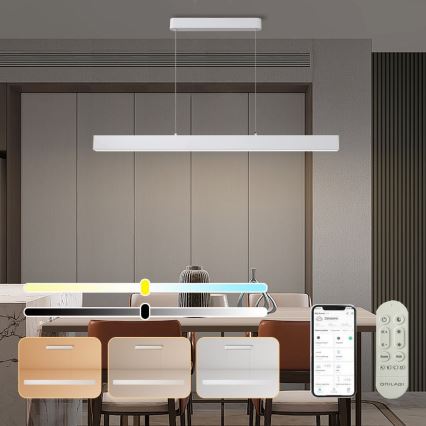 Brilagi - LED Dimmable chandelier on a string SLEEKLINE SMART LED/40W/230V 3000-6000K Wi-Fi Tuya white + remote control