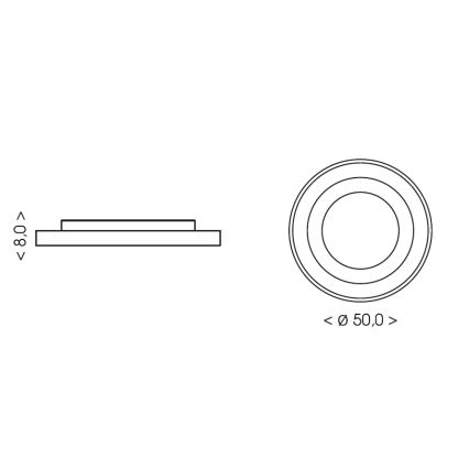 BRILAGI - LED Dimmable children's ceiling light ASTRO LED/55W/230V 3000-6000K Ø 50 cm + remote control