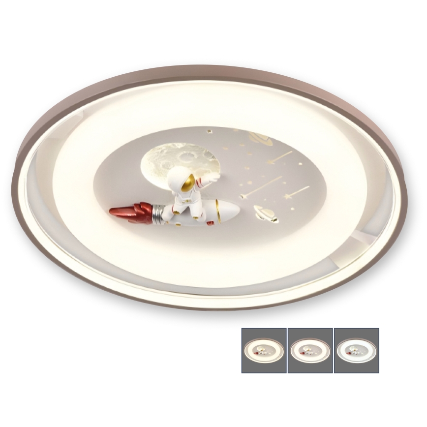 BRILAGI - Dimmable LED children's ceiling light ASTRO LED/75W/230V 3000-6000K Ø 50 cm + remote control