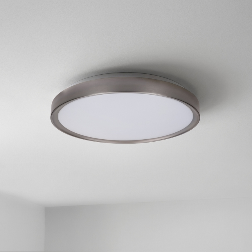 Brilagi - LED Dimmable Ceiling Light FANCIA LED/48W/230V 3000-6500K Ø 39 cm silver + remote control