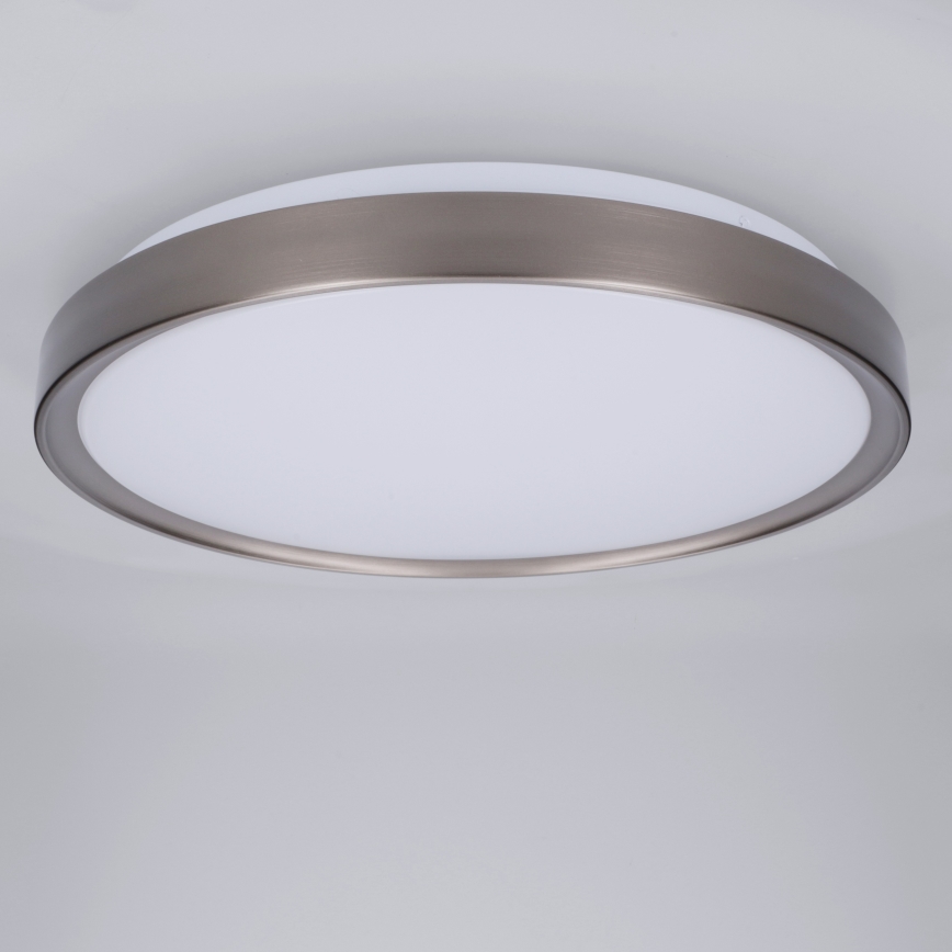 Brilagi - LED Dimmable Ceiling Light FANCIA LED/48W/230V 3000-6500K Ø 39 cm silver + remote control