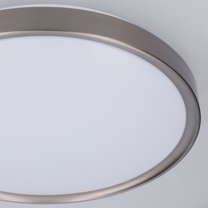 Brilagi - LED Dimmable Ceiling Light FANCIA LED/48W/230V 3000-6500K Ø 39 cm silver + remote control
