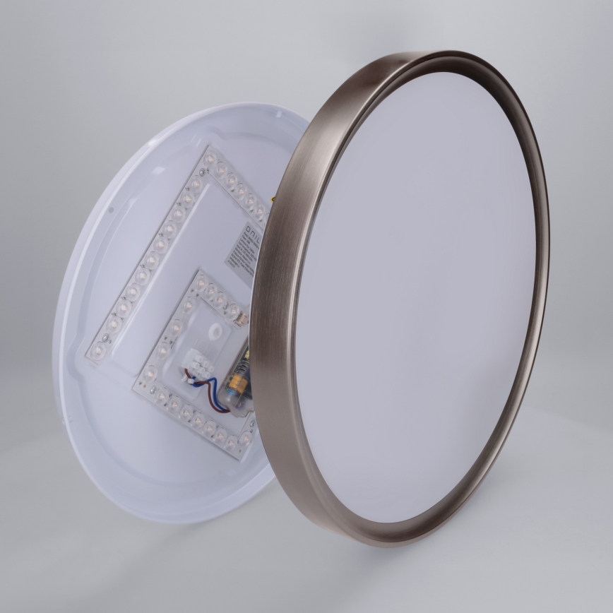 Brilagi - LED Dimmable Ceiling Light FANCIA LED/48W/230V 3000-6500K Ø 39 cm silver + remote control