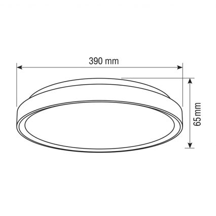 Brilagi - LED Dimmable Ceiling Light FANCIA LED/48W/230V 3000-6500K Ø 39 cm silver + remote control