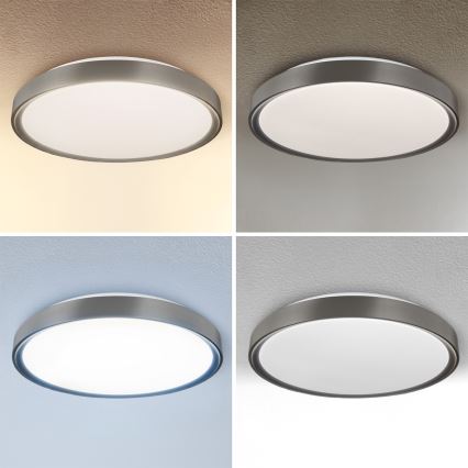 Brilagi - FANCIA Dimmable LED ceiling light LED/48W/230V 3000-6500K Ø 39 cm Anthracite + Remote Control