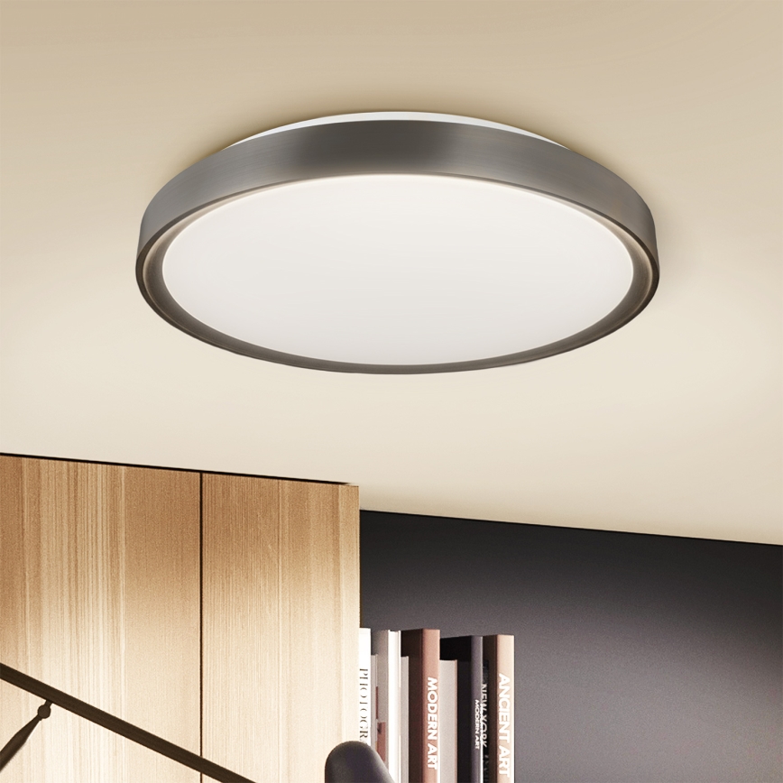 Brilagi - FANCIA Dimmable LED ceiling light LED/48W/230V 3000-6500K Ø 39 cm Anthracite + Remote Control