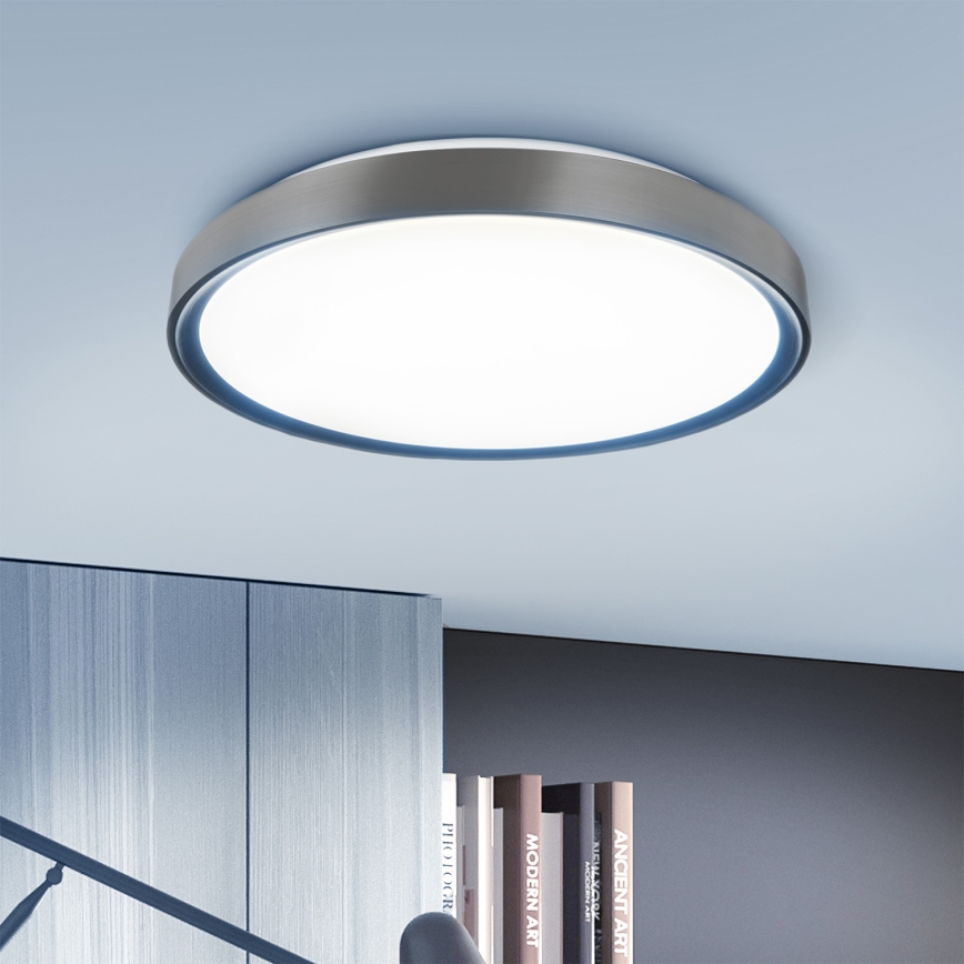 Brilagi - FANCIA Dimmable LED ceiling light LED/48W/230V 3000-6500K Ø 39 cm Anthracite + Remote Control