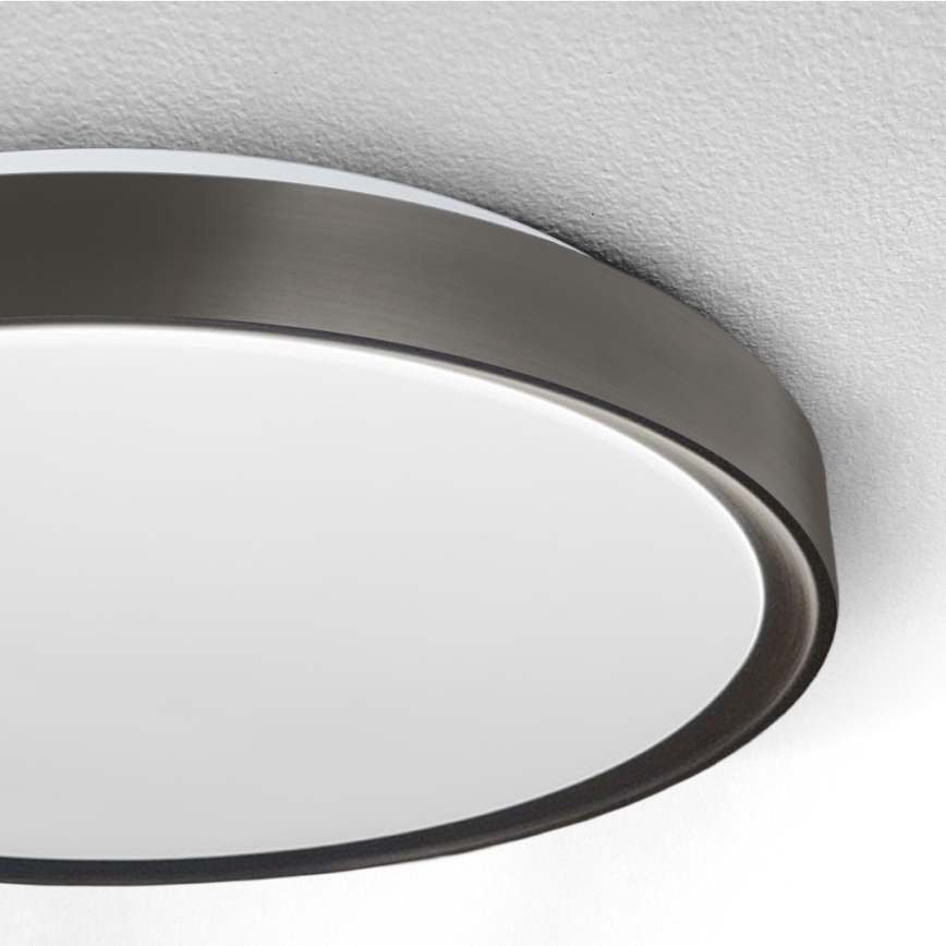 Brilagi - FANCIA Dimmable LED ceiling light LED/48W/230V 3000-6500K Ø 39 cm Anthracite + Remote Control