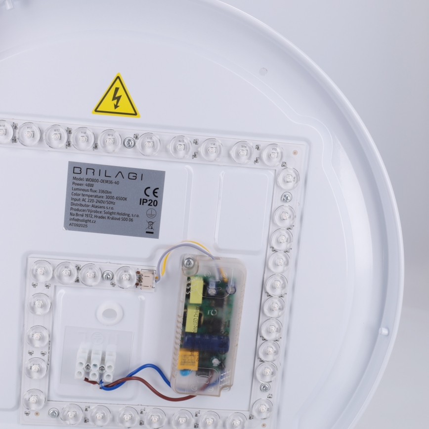 Brilagi - FANCIA Dimmable LED ceiling light LED/48W/230V 3000-6500K Ø 39 cm Anthracite + Remote Control