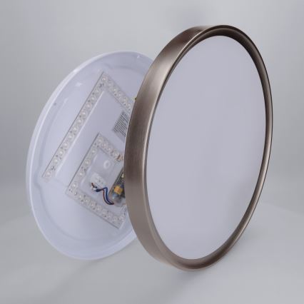 Brilagi - FANCIA Dimmable LED ceiling light LED/48W/230V 3000-6500K Ø 39 cm Anthracite + Remote Control