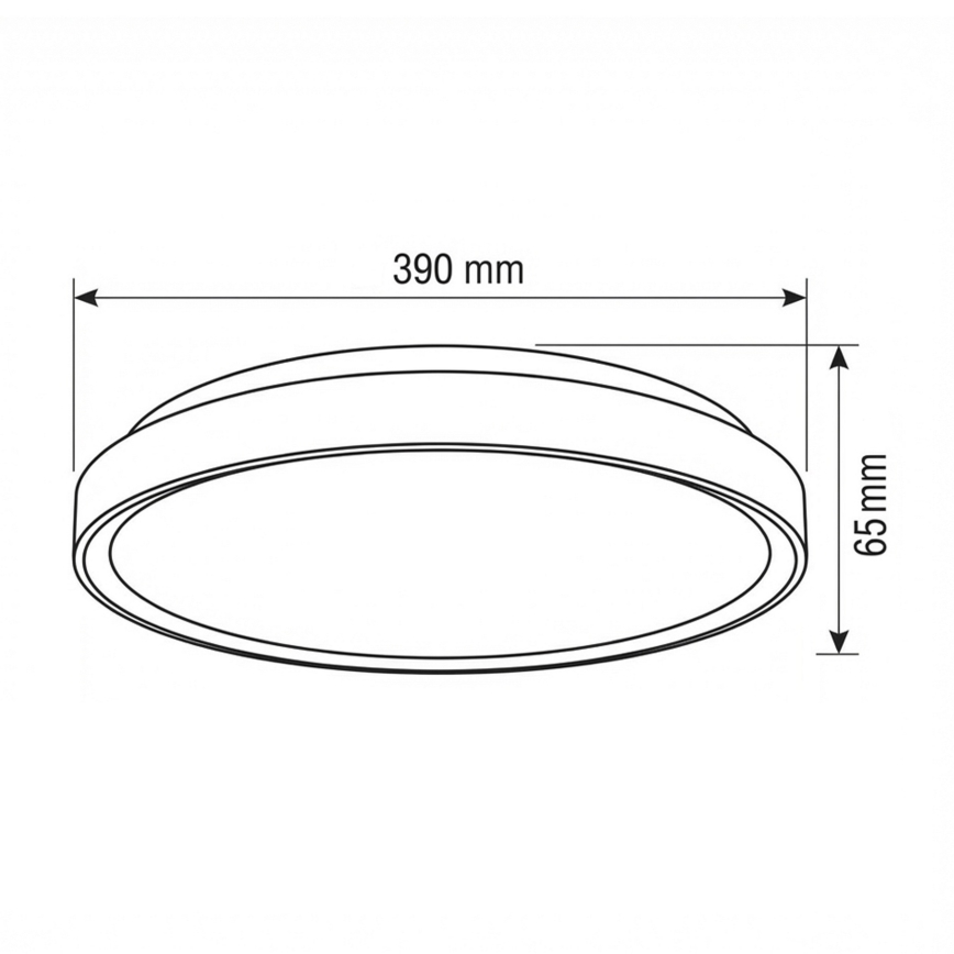 Brilagi - FANCIA Dimmable LED ceiling light LED/48W/230V 3000-6500K Ø 39 cm Anthracite + Remote Control