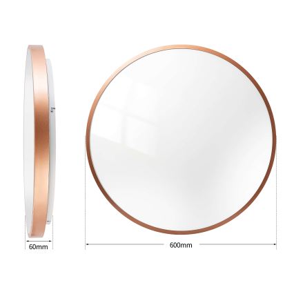 BRILAGI - LED Dimmable ceiling light GLASS POOL DOUBLE LED/80W/230V Ø 60 cm copper + remote control