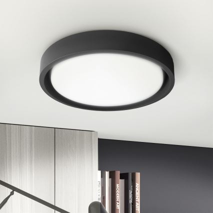 Brilagi - MATTEO LED Dimmable Ceiling Light LED/60W/230V 3000-6500K Ø 51.5 cm black + remote control