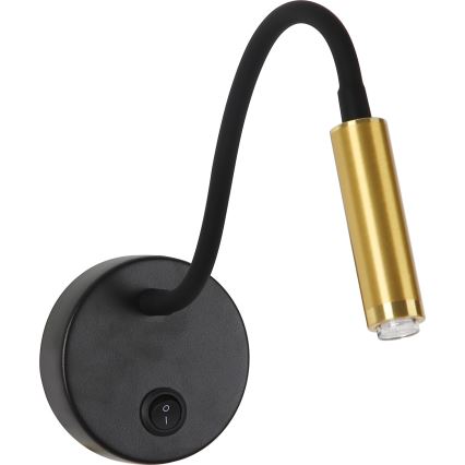 Brilagi - LED Dimmable flexible wall lamp MAYA 1xG9/4W/230V black/gold 2700-6500K Wi-Fi Tuya