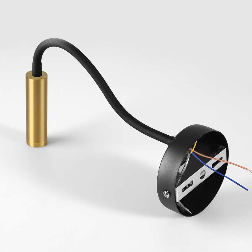 Brilagi - LED Dimmable flexible wall lamp MAYA 1xG9/4W/230V black/gold 2700-6500K Wi-Fi Tuya