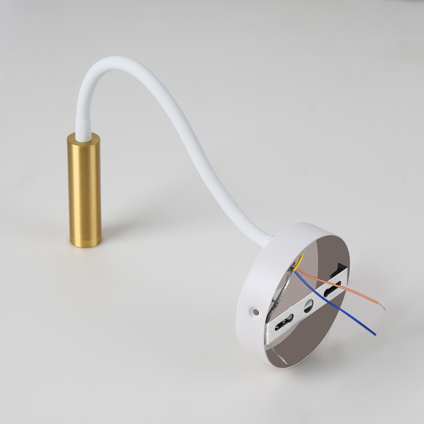 Brilagi - LED Dimmable flexible wall lamp MAYA 1xG9/4W/230V white/gold 2700-6500K Wi-Fi Tuya