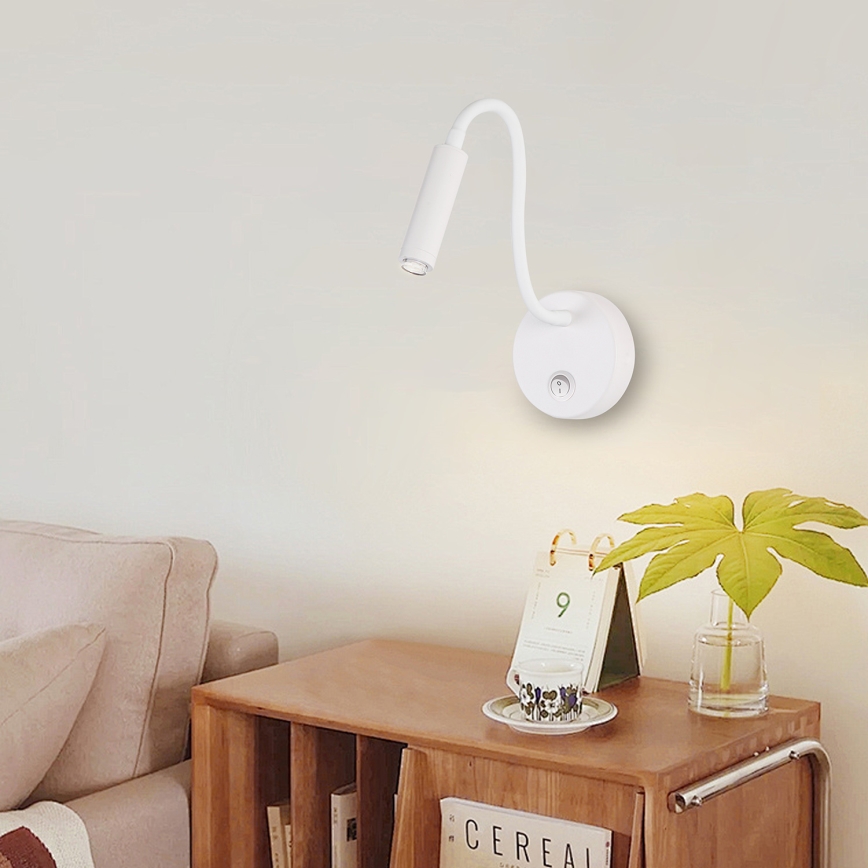 Brilagi - LED Dimmable flexible wall lamp MAYA 1xG9/4W/230V white 2700-6500K Wi-Fi Tuya