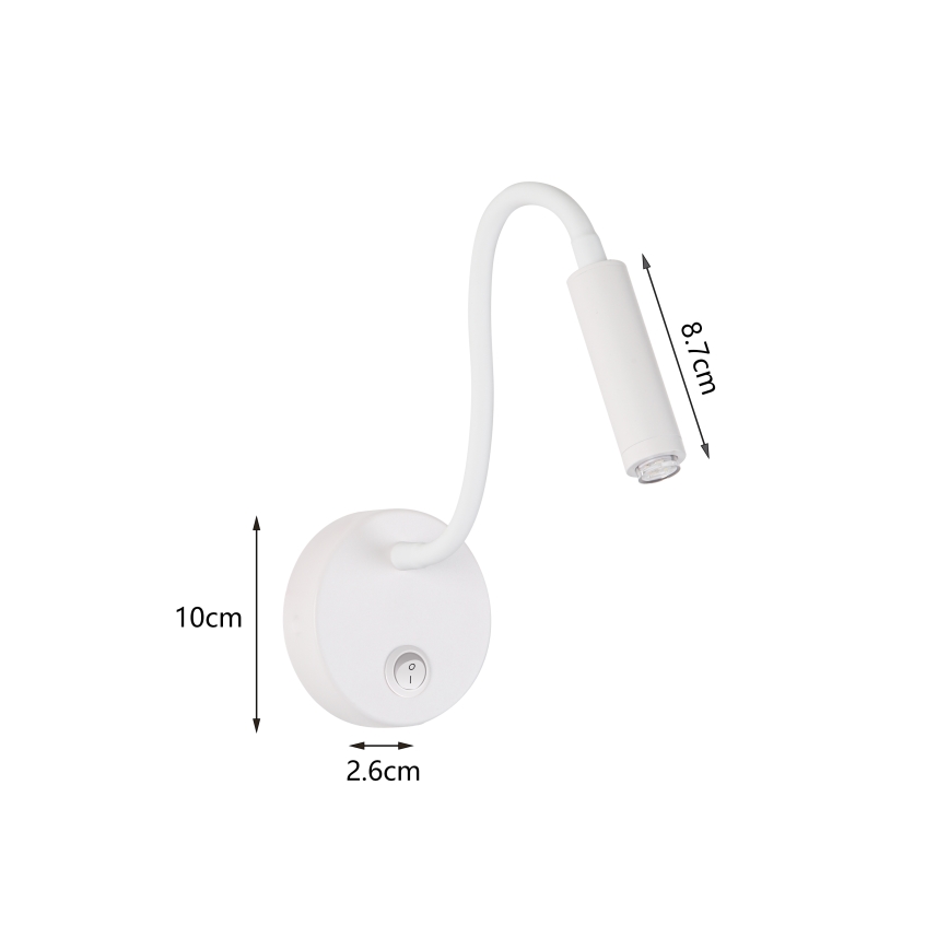 Brilagi - LED Dimmable flexible wall lamp MAYA 1xG9/4W/230V white 2700-6500K Wi-Fi Tuya
