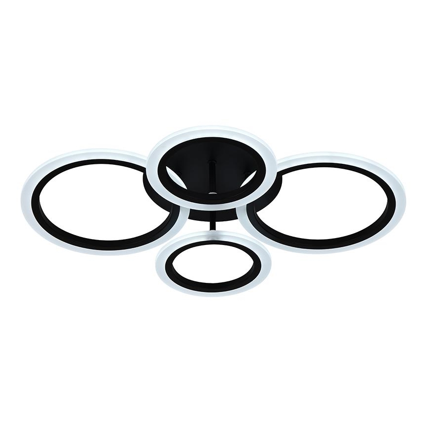 Brilagi - ORBITS LED Dimmable Surface-Mounted Ceiling Light LED/50W/230V 3000-6500K Black + Remote Control