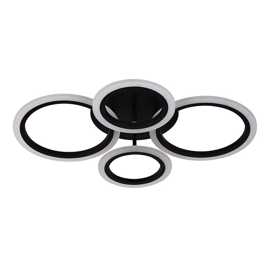 Brilagi - ORBITS LED Dimmable Surface-Mounted Ceiling Light LED/50W/230V 3000-6500K Black + Remote Control
