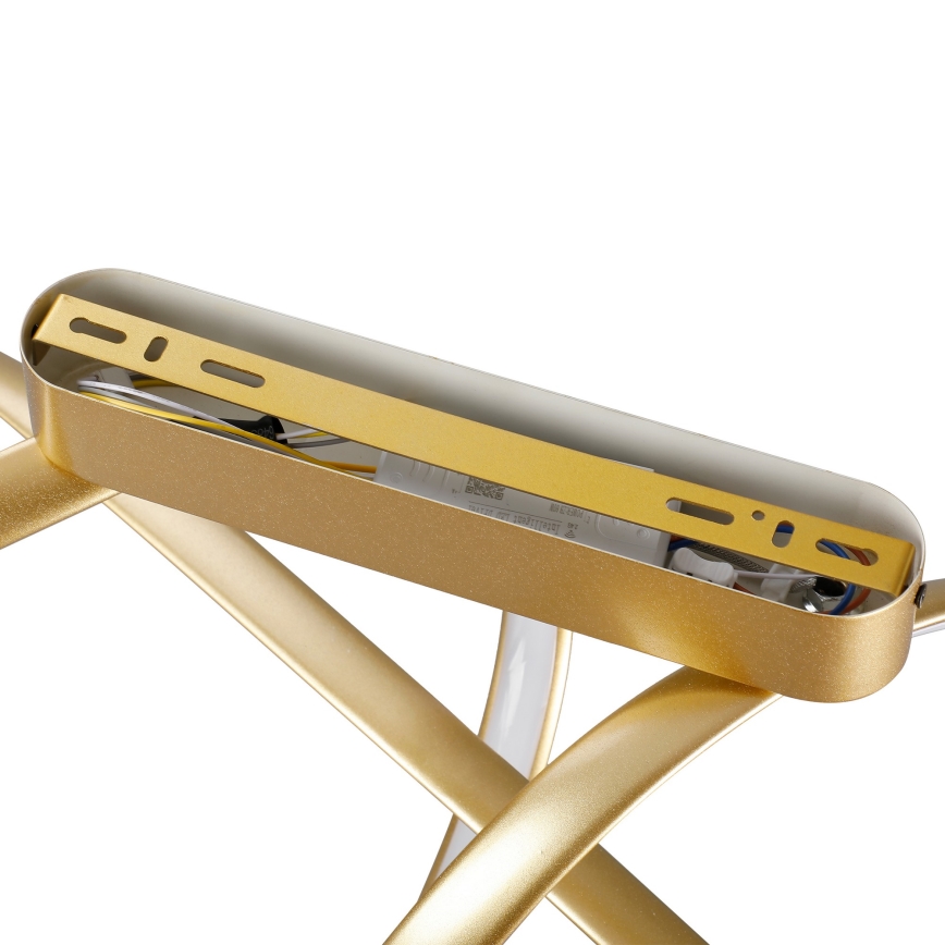 Brilagi - LED Dimmable Flush-Mount Chandelier TWISTER LED/60W/230V 3000-6000K gold + remote control