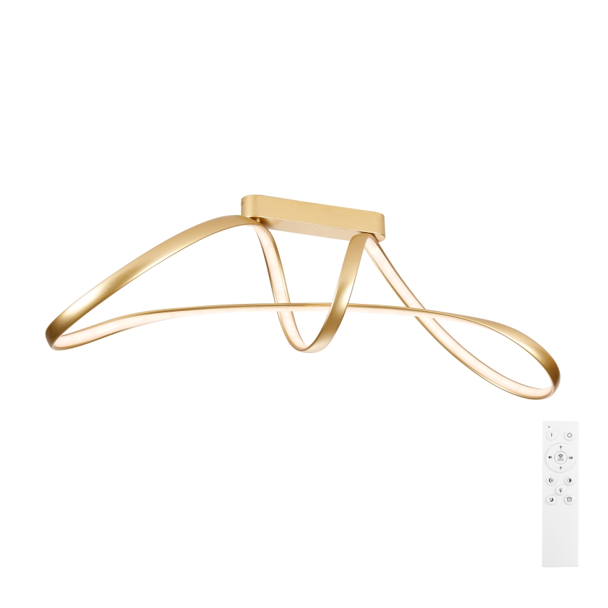 Brilagi - LED Dimmable Flush-Mount Chandelier TWISTER LED/60W/230V 3000-6000K gold + remote control