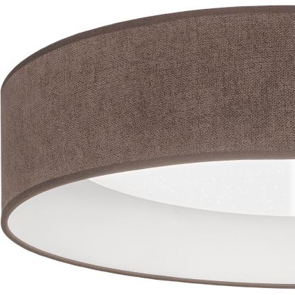 BRILAGI - VELVET SMARTIX STARS Dimmable LED Ceiling Light 36W/230V, 3000–6000K, Ø55 cm, Brown, Wi‑Fi Tuya Beacon + Remote Control