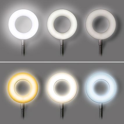 Brilagi -LED Dimmable lamp with a clip ORBELA LED/8W/230V 3000/4000/5000K black