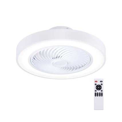 Brilagi - Dimmable LED Ceiling Light with Fan LED/30W/230V 3000-6500K Ø 50 cm White + Remote Control