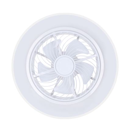 Brilagi - Dimmable LED Ceiling Light with Fan LED/30W/230V 3000-6500K Ø 50 cm White + Remote Control
