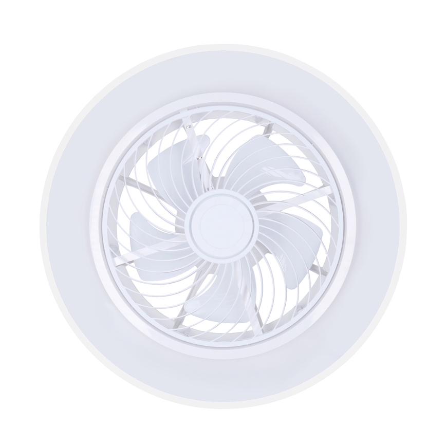 Brilagi - Dimmable LED Ceiling Light with Fan LED/30W/230V 3000-6500K Ø 50 cm White + Remote Control
