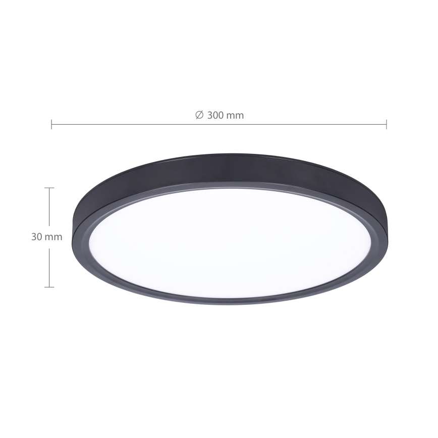 Brilagi - LED Dimmable ceiling light ESTELA LED/36W/230V 3000-6500K ø 30 cm black + remote control