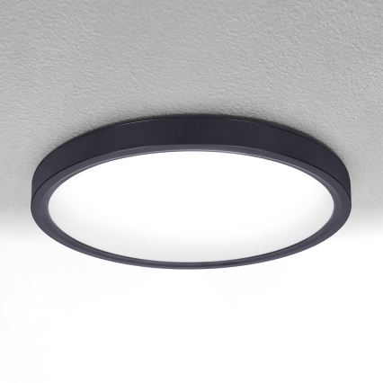Brilagi - LED Dimmable ceiling light ESTELA LED/48W/230V 3000-6500K ø 40 cm black + remote control