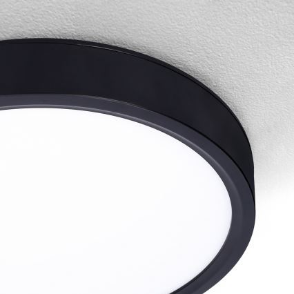 Brilagi - LED Dimmable ceiling light ESTELA LED/48W/230V 3000-6500K ø 40 cm black + remote control