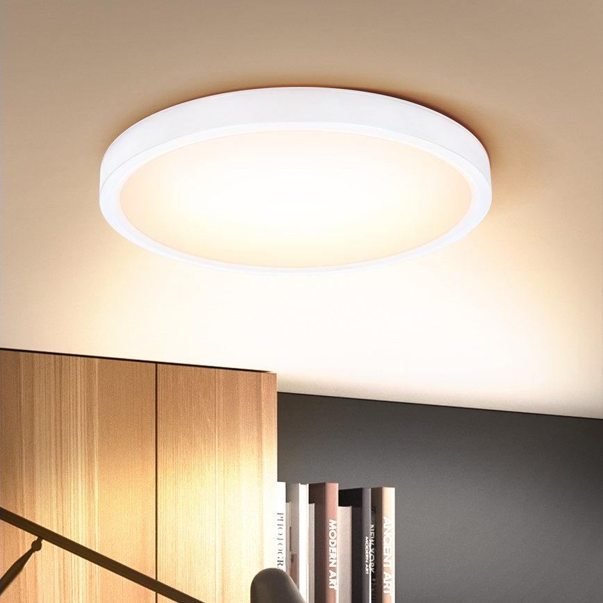 Brilagi - LED Dimmable ceiling light ESTELA LED/48W/230V 3000-6500K ø 40 cm white + remote control