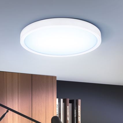 Brilagi - LED Dimmable ceiling light ESTELA LED/48W/230V 3000-6500K ø 40 cm white + remote control