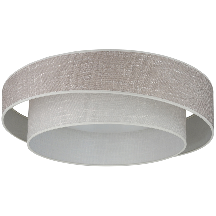 Brilagi - Dimmable LED ceiling light DOVER SHINE LED/24W/230V Ø 60 cm 3000/4000/6500K gray/cream + remote control