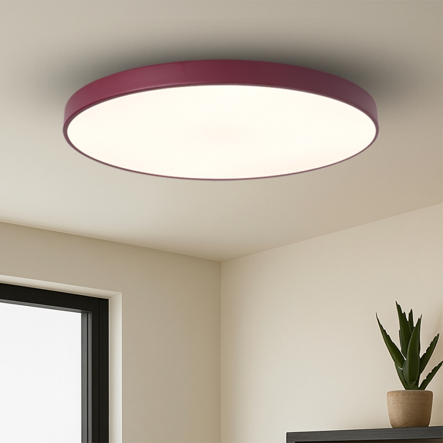 Brilagi - LED Dimmable Luminaire POOL SMART LED/128W/230V Ø 100 cm 3000-6000K Wi-Fi Tuya + Remote Control Burgundy