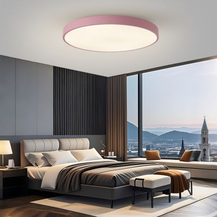 Brilagi - Dimmable LED Fixture POOL SMART LED/128W/230V dia. 100 cm 3000-6000K Wi-Fi Tuya + Remote Control Pink