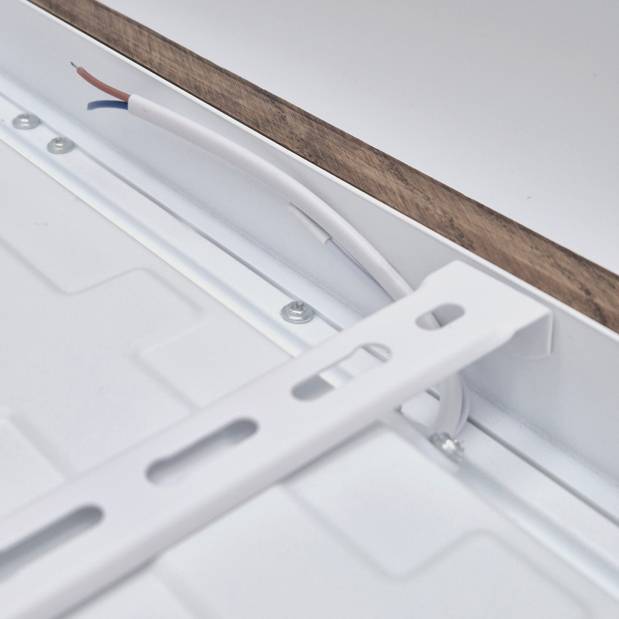 BRILAGI - Dimmable LED bathroom ceiling light WOODY FRAME LED/50W/230V oak/walnut 60x60 cm 3000-6000K IP44 + remote control