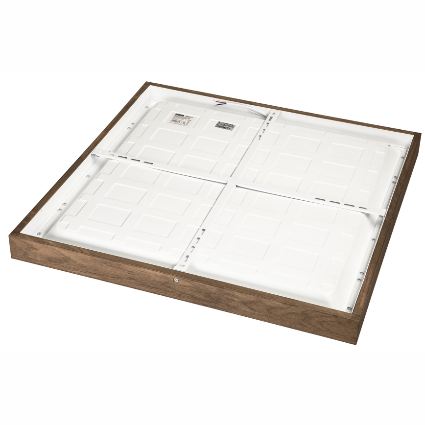 BRILAGI - Dimmable LED bathroom ceiling light WOODY FRAME LED/50W/230V oak/walnut 60x60 cm 3000-6000K IP44 + remote control
